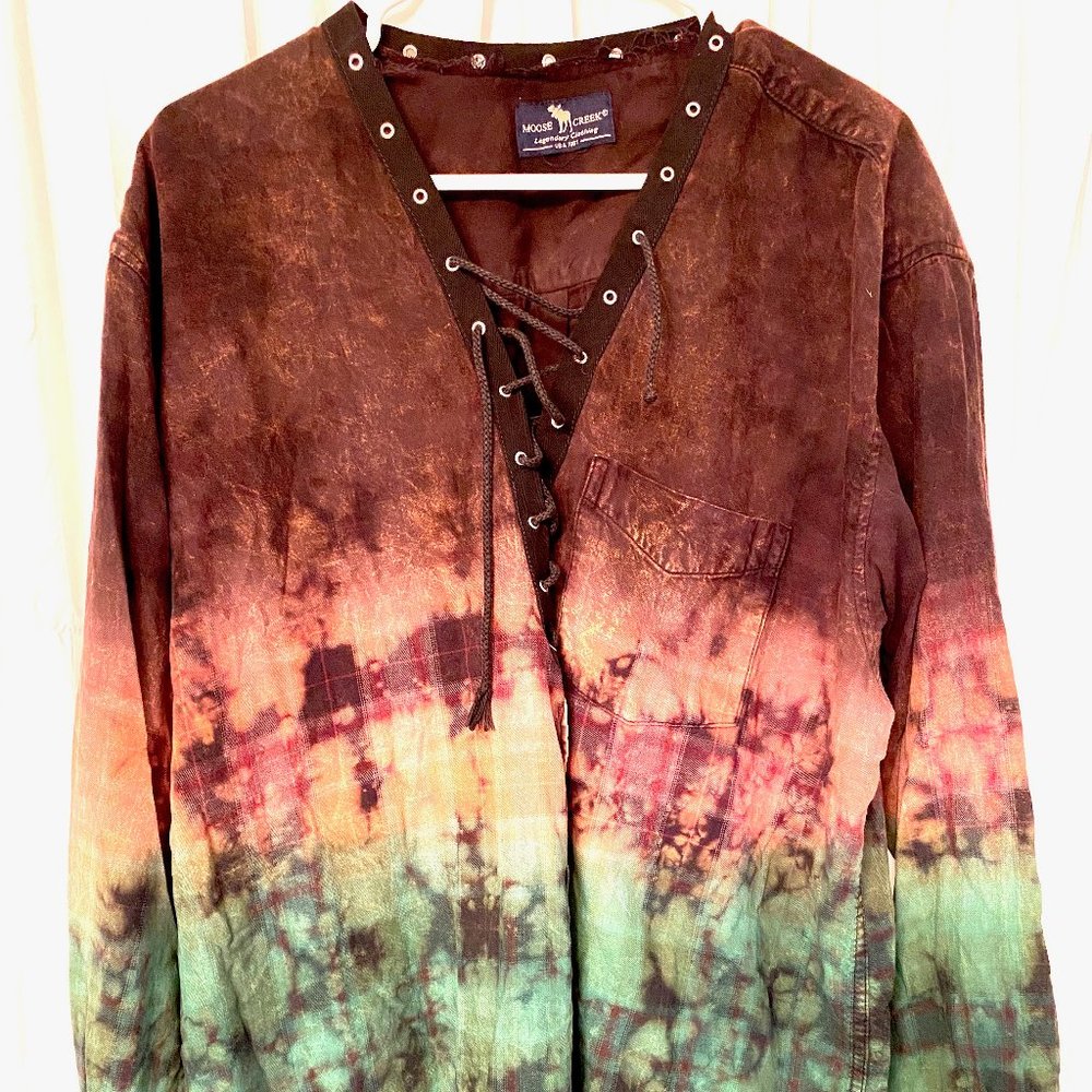 Moose Creek Tie Dye Flannel